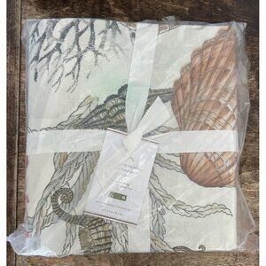 POTTERY BARN MONTEREY COASTAL DUVET COVER King / California King Seahorse Coral